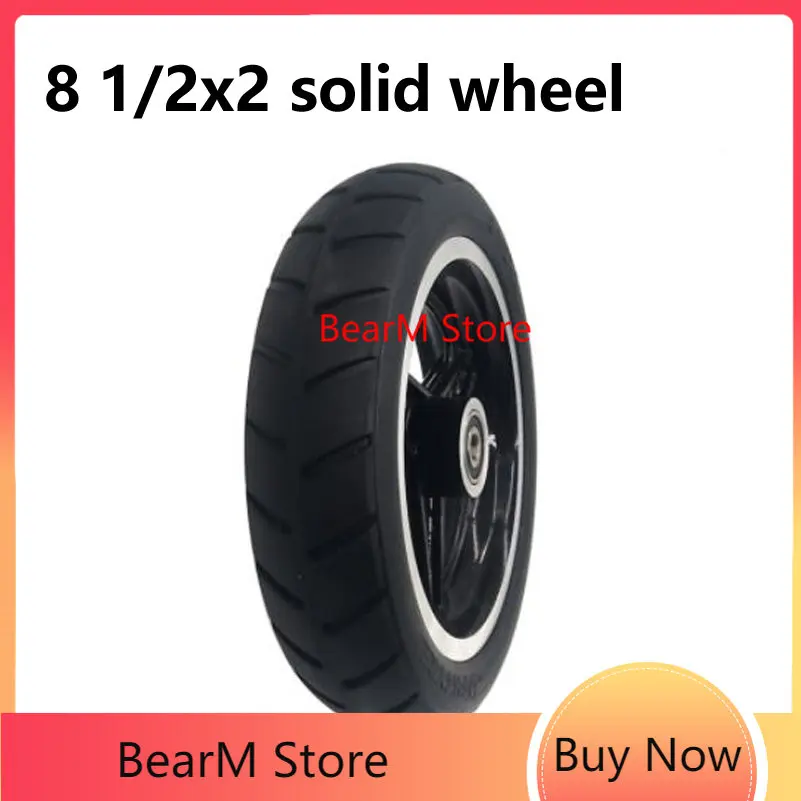 Wear Resistant 8 1/2x2 Solid Tire with Wheel Hub for 8.5 Inch Xiaomi Mijia M365 Electric Scooter Replacement
Wear Resistant 8 1/2x2 Solid Tire with Wheel Hub for 8.5 Inch Xiaomi Mijia M365 Electric Scooter Replacement
