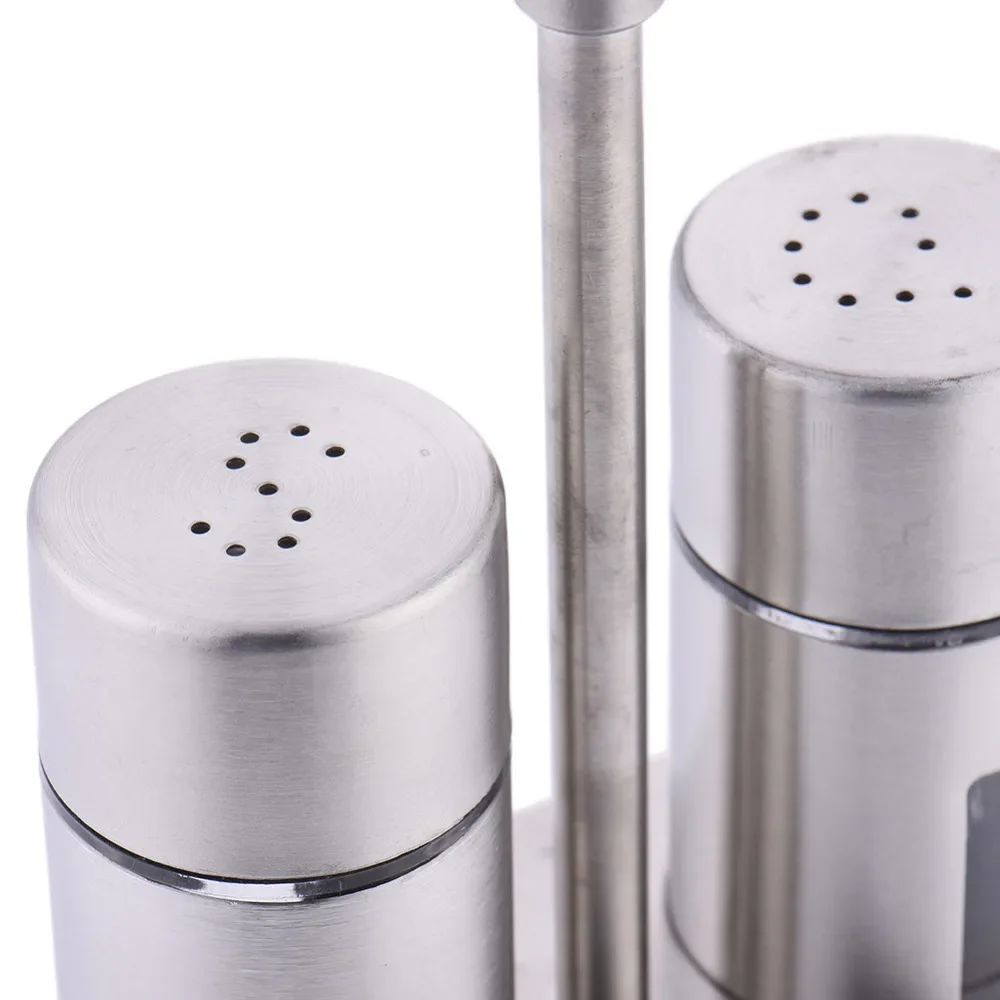 Castor Stainless Steel Salt Pepper Shaker Set Odor-Free Spice with Stand Condiment Box Cooking Seasoning Bottle Kitchen Tools
Castor Stainless Steel Salt Pepper Shaker Set Odor-Free Spice with Stand Condiment Box Cooking Seasoning Bottle Kitchen Tools