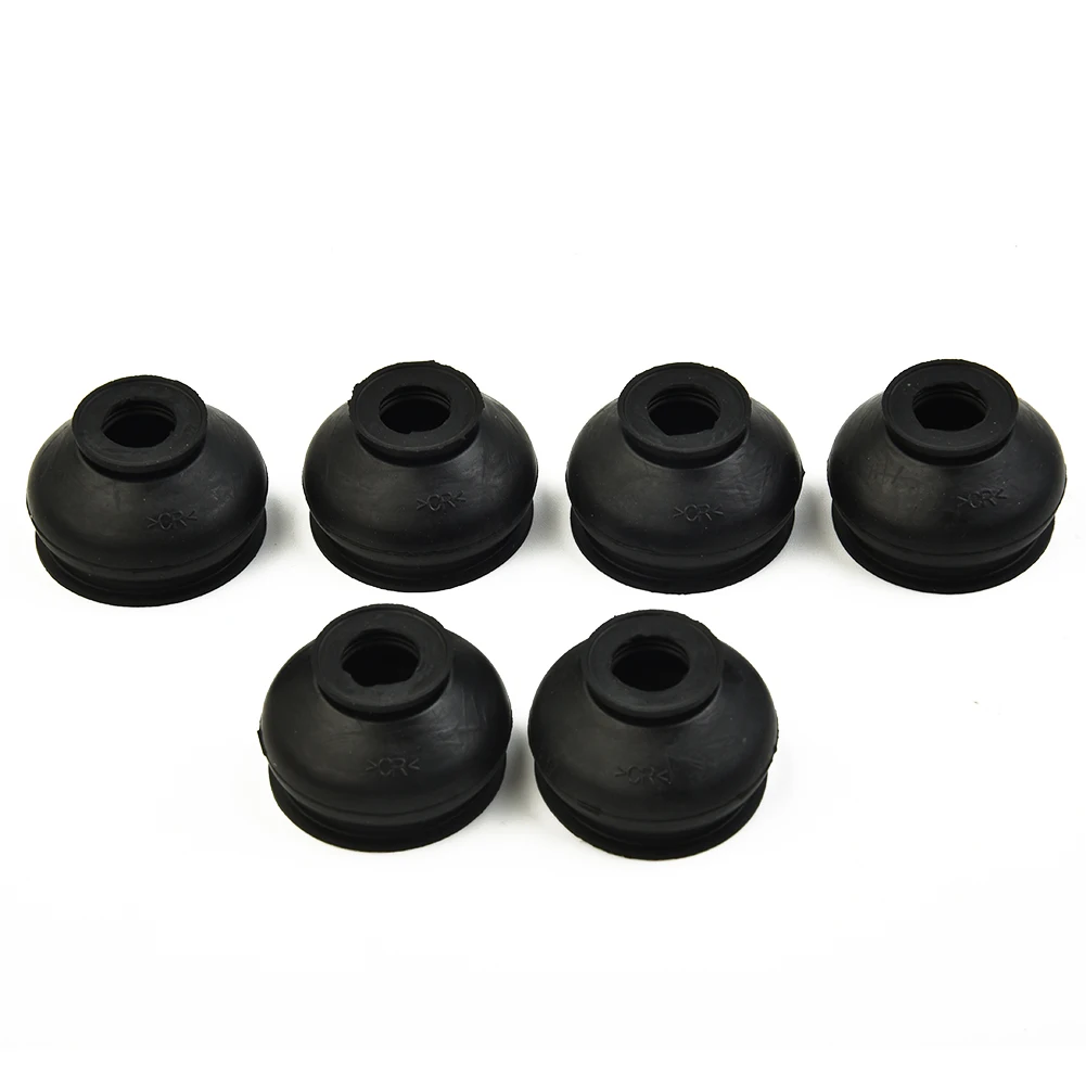 

6pcs Car Tie Rod End Ball Joint Dust Boots Dust Cover Universal -HQ Rubber Boot Gaiters Steering Lever Arm Ball Joint