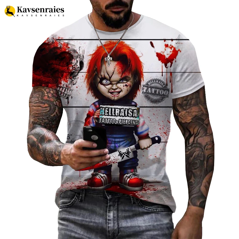 2023 New Horror Movie Child of Play Character Chucky 3D Printed T-shirt Men Women Summer Fashion Casual Streetwear Cool Tops
2023 New Horror Movie Child of Play Character Chucky 3D Printed T-shirt Men Women Summer Fashion Casual Streetwear Cool Tops