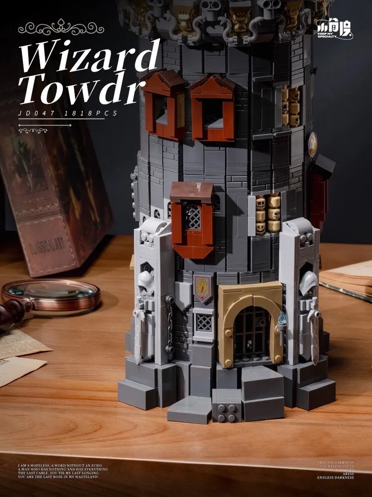 1818PCS MOC Middle Ages Wizard Tower Model Building Blocks Magic World Stone Pagoda Architecture Model Ideas Toy Gift For Kid 1818PCS MOC Middle Ages Wizard Tower Model Building Blocks Magic World Stone Pagoda Architecture Model Ideas Toy Gift For Kid