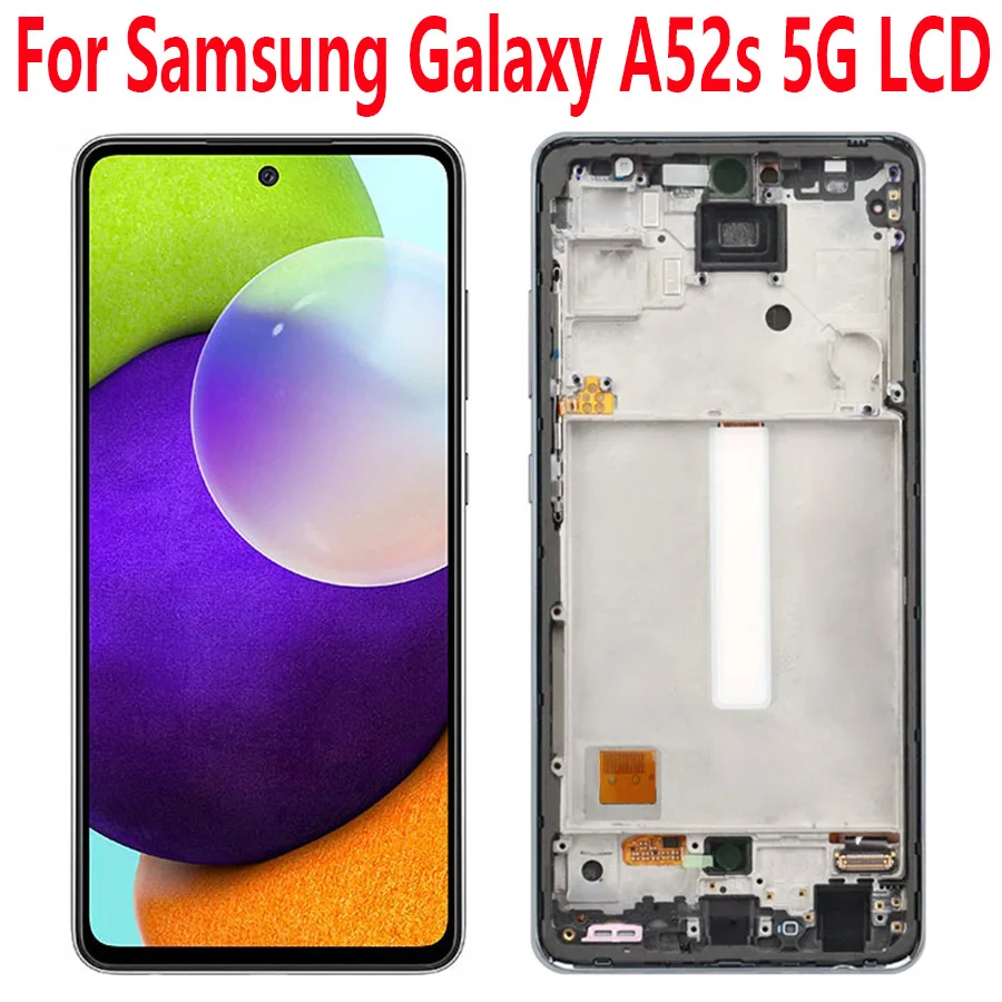 Screen For Samsung Galaxy A52s 5G LCD Display Touch Screen Digitizer Assembly Replacement For Samsung Galaxy A528 With Frame
Screen For Samsung Galaxy A52s 5G LCD Display Touch Screen Digitizer Assembly Replacement For Samsung Galaxy A528 With Frame