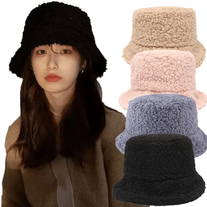 Wool Faux Fur Bucket Hats Winter Warm Fisherman Caps Women Girls Thicken Plush Hats Unisex Outdoor Camping Fishing Caps Men Hats
Wool Faux Fur Bucket Hats Winter Warm Fisherman Caps Women Girls Thicken Plush Hats Unisex Outdoor Camping Fishing Caps Men Hats
