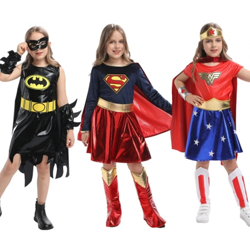 Halloween Kids Anime Cosplay Red Supergirls Costumes with Cloak Carnival Birthday Theme Party Finery Dress
Halloween Kids Anime Cosplay Red Supergirls Costumes with Cloak Carnival Birthday Theme Party Finery Dress