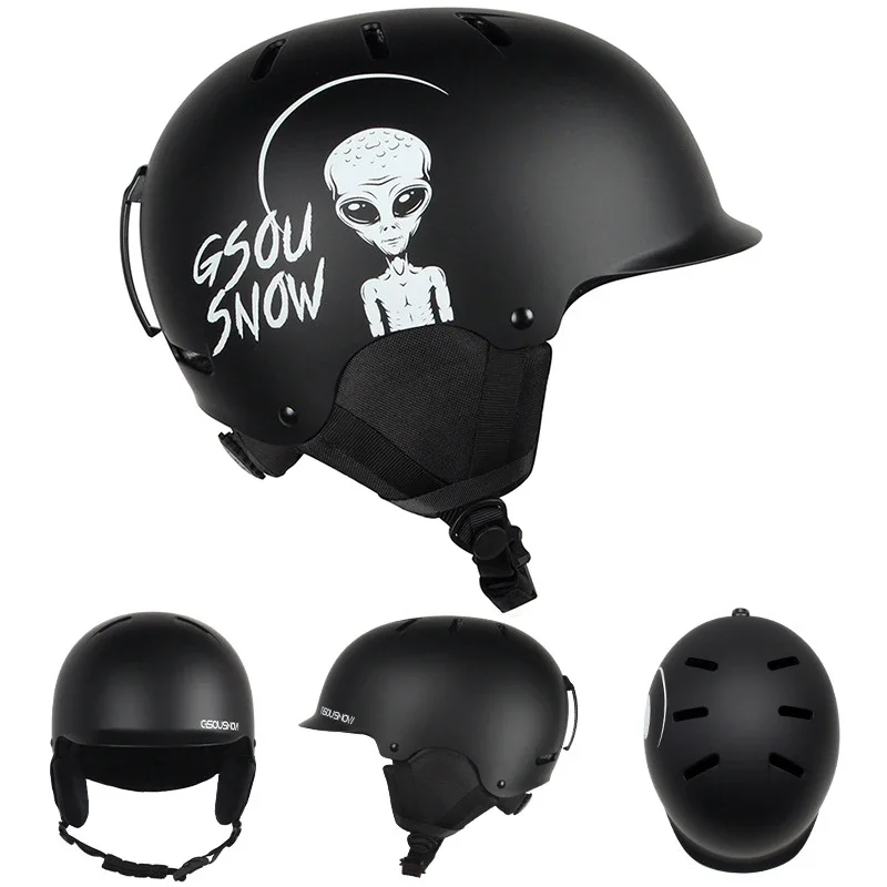 

2024 Winter Windproof Detachable Earmuff Men Woman Snow Helmets Outdoor Sport Mountain Earmuff Helmet Safety Equipment EPS+ABS