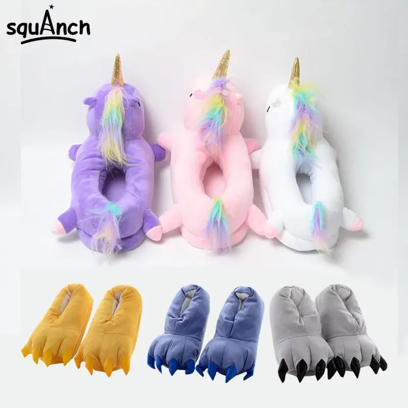 Unicorn Slippers Cartoon Animal Claw Kigurumis Onesies Pajama Shoes Kid Adult Kawaii Funny Paws Casual Cosplay Prop Party Wear
Unicorn Slippers Cartoon Animal Claw Kigurumis Onesies Pajama Shoes Kid Adult Kawaii Funny Paws Casual Cosplay Prop Party Wear