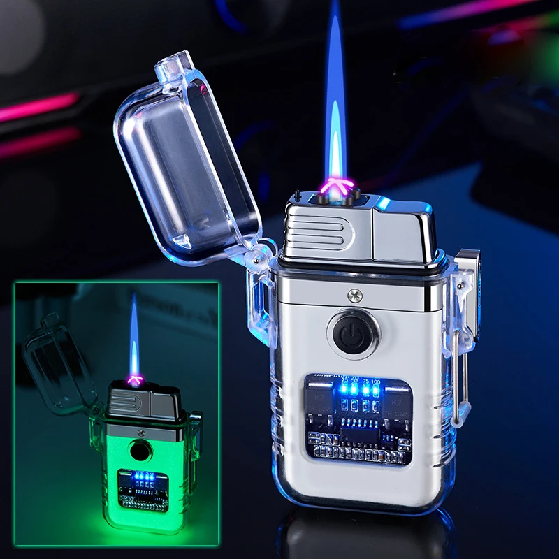 

Air-electric Dual-purpose Windproof Cigarette Lighters Outdoor Survival Waterproof Lighter Gift Gas Lighters USB Arc Lighters