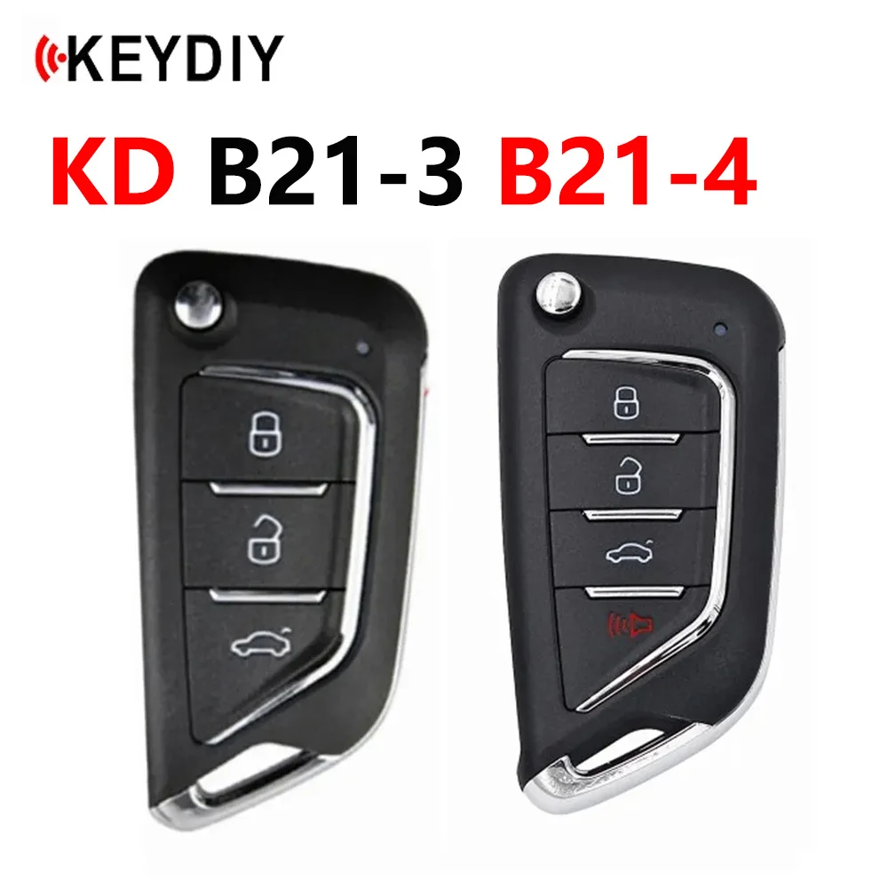 

5PCS KEYDIY B21 Series B21-3/4 Universal KD Remote Control Car Key 4 Buttons for KD900 URG200 KD-X2 Mini Programmer Machine