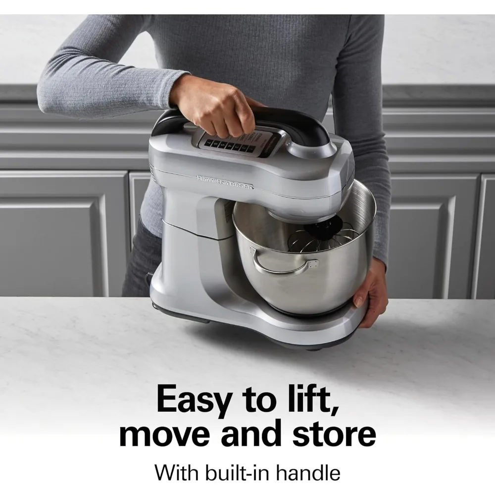 Blenders, Electric Stand Mixer, 4 Quarts, Dough Hook, Flat Beater Attachments, Splash Guard 7 Speeds with Whisk, Blenders
Blenders, Electric Stand Mixer, 4 Quarts, Dough Hook, Flat Beater Attachments, Splash Guard 7 Speeds with Whisk, Blenders