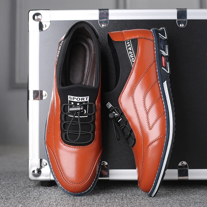 New Men Shoes Leather Cowhide Leather Shoes Men Comfortable Low-top British Casual Single Shoes Formal Leather Shoes
New Men Shoes Leather Cowhide Leather Shoes Men Comfortable Low-top British Casual Single Shoes Formal Leather Shoes