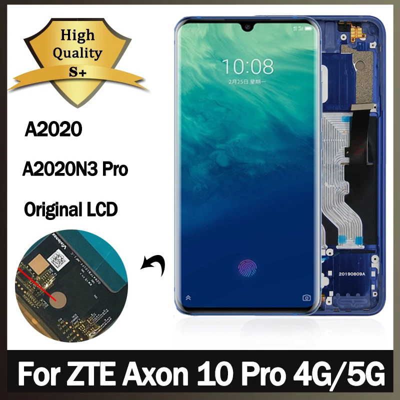 

Origianl 6.47 "For ZTE Axon 10 Pro 4G/5G LCD A10P3251 A10P3351 A2020 A2020N3 Pro Display Touch Screen Digitizer Assembly