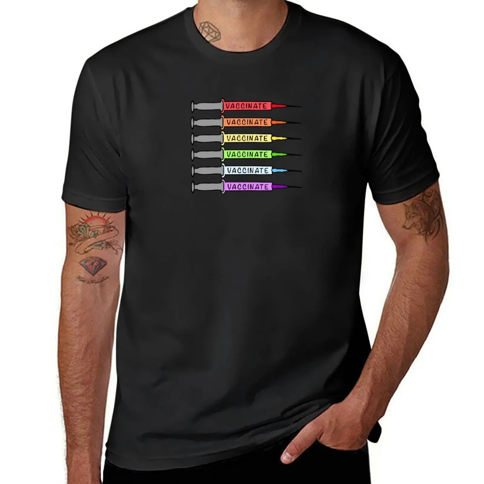Rainbow Vaccines T-Shirt kawaii clothes tees anime clothes hippie clothes T-shirt men
Rainbow Vaccines T-Shirt kawaii clothes tees anime clothes hippie clothes T-shirt men