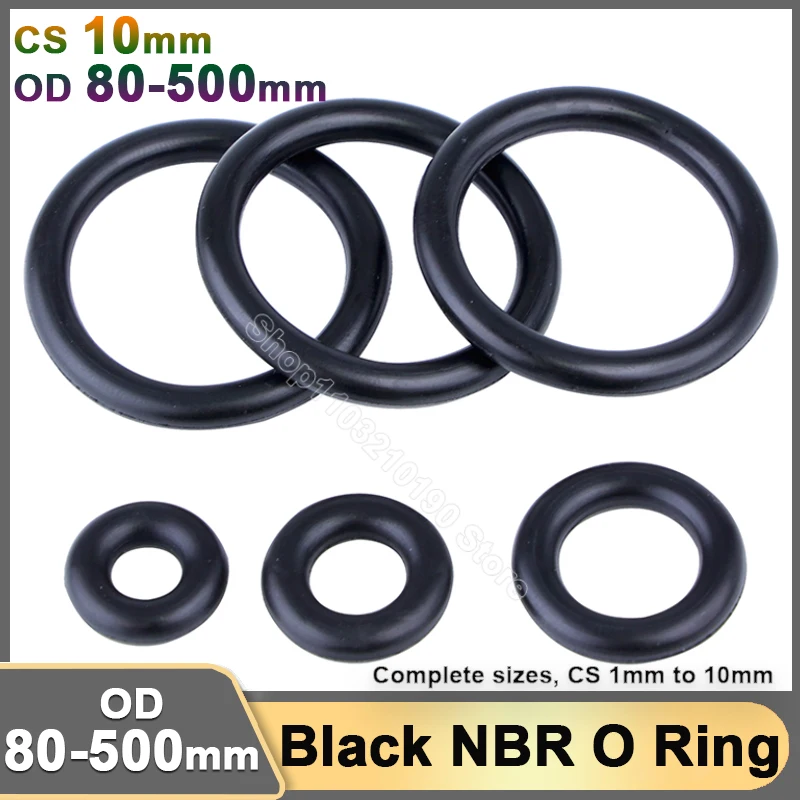 10mm NBR O Ring Sealing Gasket Black High Pressure Nitrile Rubber O-ring Seal Spacer Washer Oil and Wear Resistant OD 80-500mm
10mm NBR O Ring Sealing Gasket Black High Pressure Nitrile Rubber O-ring Seal Spacer Washer Oil and Wear Resistant OD 80-500mm