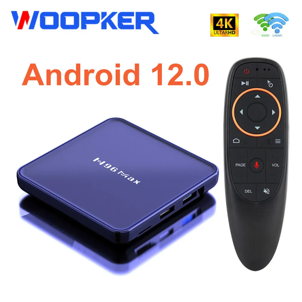 Woopker Android 12 TV Box H96 Max V12 4GB 32GB 64GB 4K Hd 2.4G 5G Wifi BT4.0 HDR USB 3.0 3D H.265 Receiver Media Player Global
Woopker Android 12 TV Box H96 Max V12 4GB 32GB 64GB 4K Hd 2.4G 5G Wifi BT4.0 HDR USB 3.0 3D H.265 Receiver Media Player Global