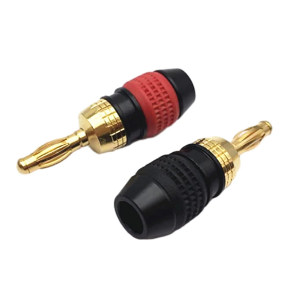 2PCS Copper Gold-plated Banana Plug Connector 4mm Speaker Wire Plug Lantern Banana Plug Terminal for Speaker/Power Amplifier
2PCS Copper Gold-plated Banana Plug Connector 4mm Speaker Wire Plug Lantern Banana Plug Terminal for Speaker/Power Amplifier