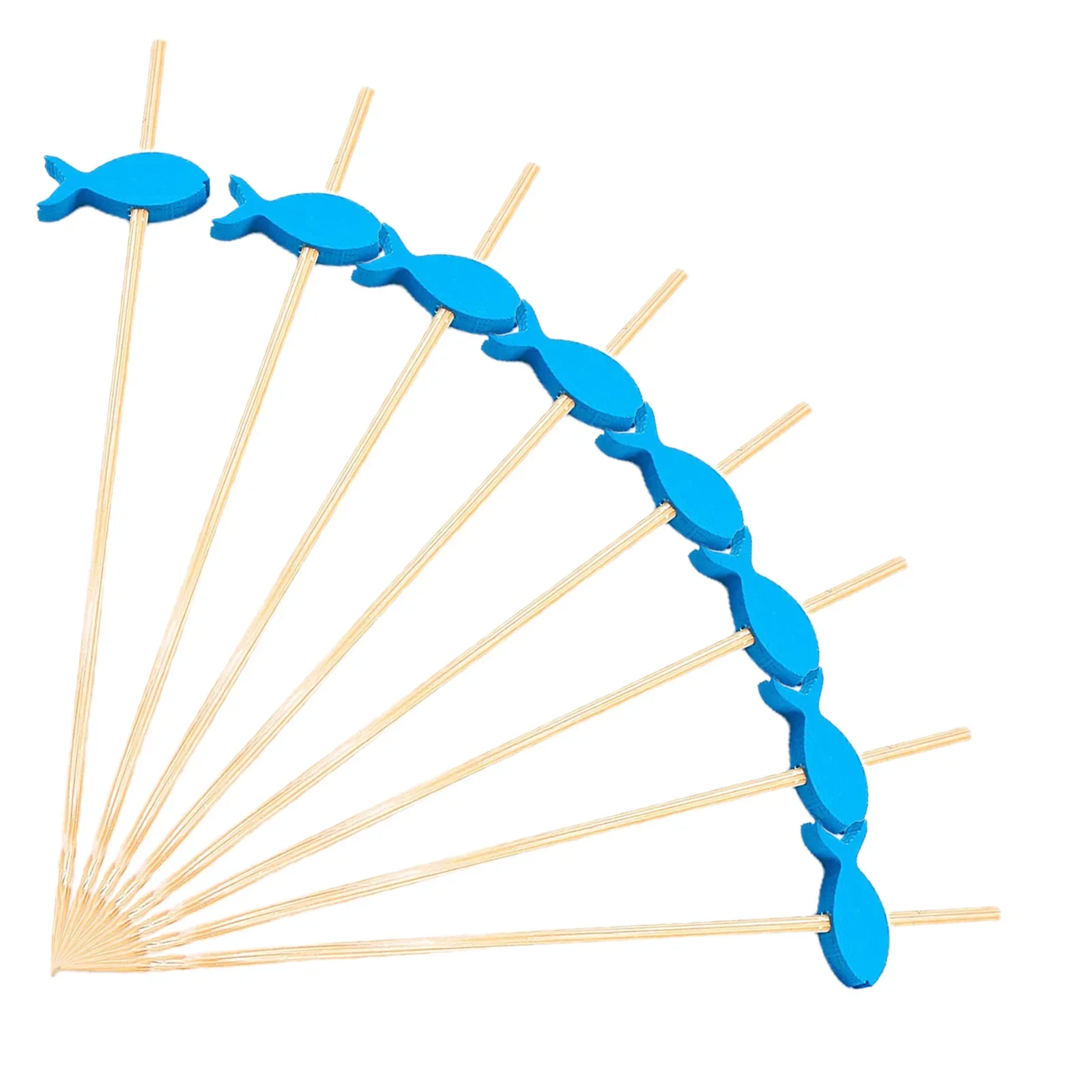 Fish Fruit Stick Party Picks 100 PCS Bamboo Cocktail Picks For Appetizers Blue Color 12cm Length Sturdy And Eco Friendly
Fish Fruit Stick Party Picks 100 PCS Bamboo Cocktail Picks For Appetizers Blue Color 12cm Length Sturdy And Eco Friendly