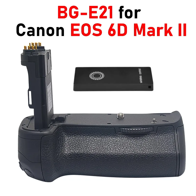

6D Mark II Battery Grip BG-E21 Vertical Grip with Remote Control for Canon EOS 6D Mark II 6DII 6D2 6D Mark 2 Camera Grip