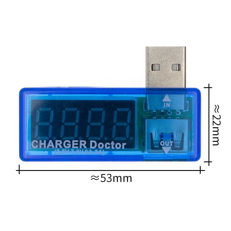 

Digital Display Hot Mini USB Power Current Voltage Meter Tester Portable Mini Current and Voltage Detector Charger Doctor