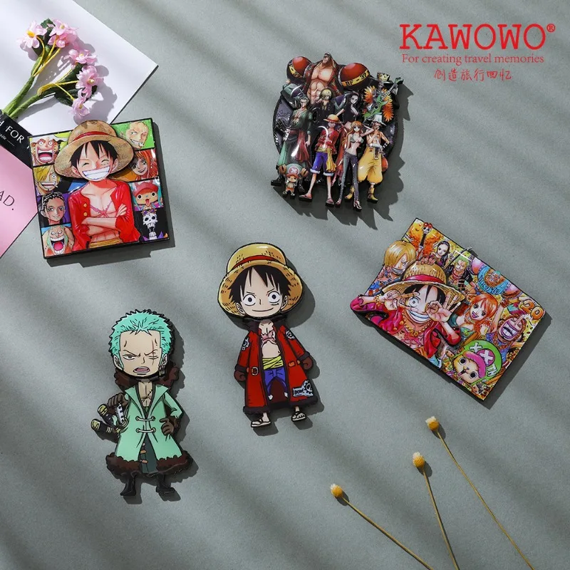 Anime One Piece stickers around Luffy Chopper refrigerator stickers creative 3D drip glue wooden magnetic stickers
Anime One Piece stickers around Luffy Chopper refrigerator stickers creative 3D drip glue wooden magnetic stickers