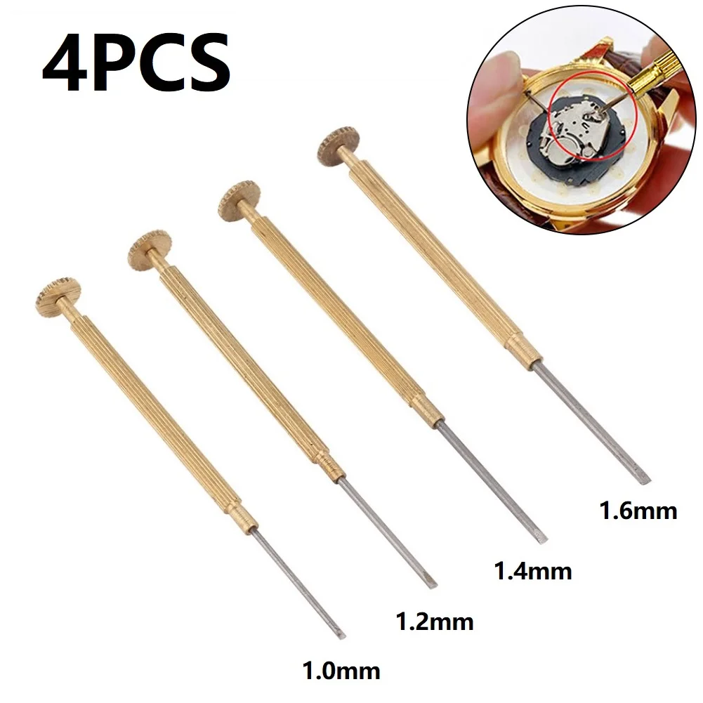 1/4pcs Copper Watch Screwdriver With Different Models For Remove Install Screws In Watches Mobile Phones Computers Hand Tools
1/4pcs Copper Watch Screwdriver With Different Models For Remove Install Screws In Watches Mobile Phones Computers Hand Tools