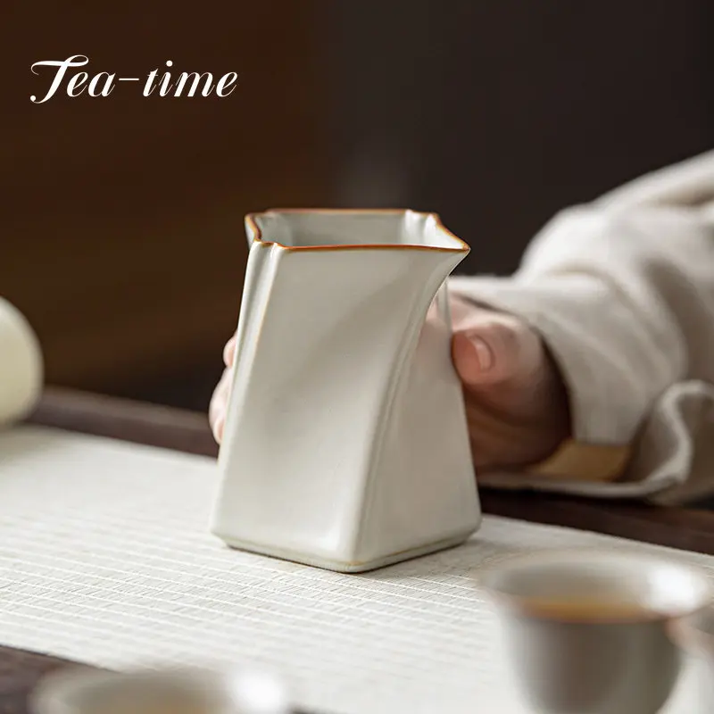 

Chinese Style Retro Ru Kiln Tea Pitcher Tea Maker Can Improve Ice Cracked Gracked Glaze Tea Dispenser Kung Fu Teaset Gifts Box