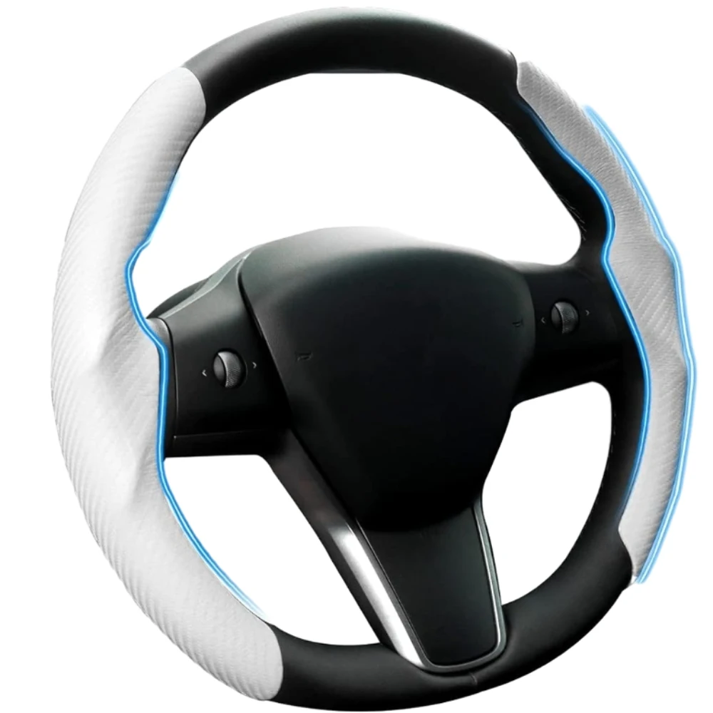 Steering Wheel Cover, Carbon Fiber Steering Wheel Cover, Car Steering Wheel Cover for Men/Women, Anti-Slip, Comfortable Grip
Steering Wheel Cover, Carbon Fiber Steering Wheel Cover, Car Steering Wheel Cover for Men/Women, Anti-Slip, Comfortable Grip