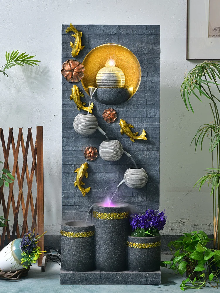 Simple Water Fountain Decoration Living Room Humidifier Waterscape Courtyard Water Curtain Wall Rockery Decoration
Simple Water Fountain Decoration Living Room Humidifier Waterscape Courtyard Water Curtain Wall Rockery Decoration