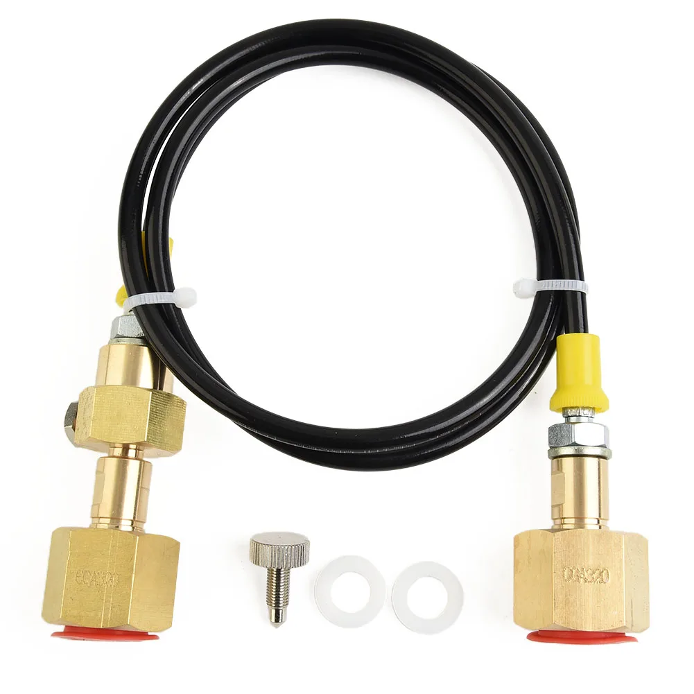 CO2 Tank Connector CO2 Charging Adaptor 90cm Pressure Hose CGA320 To CGA320 Tank Refill Station Transfer Durable
CO2 Tank Connector CO2 Charging Adaptor 90cm Pressure Hose CGA320 To CGA320 Tank Refill Station Transfer Durable