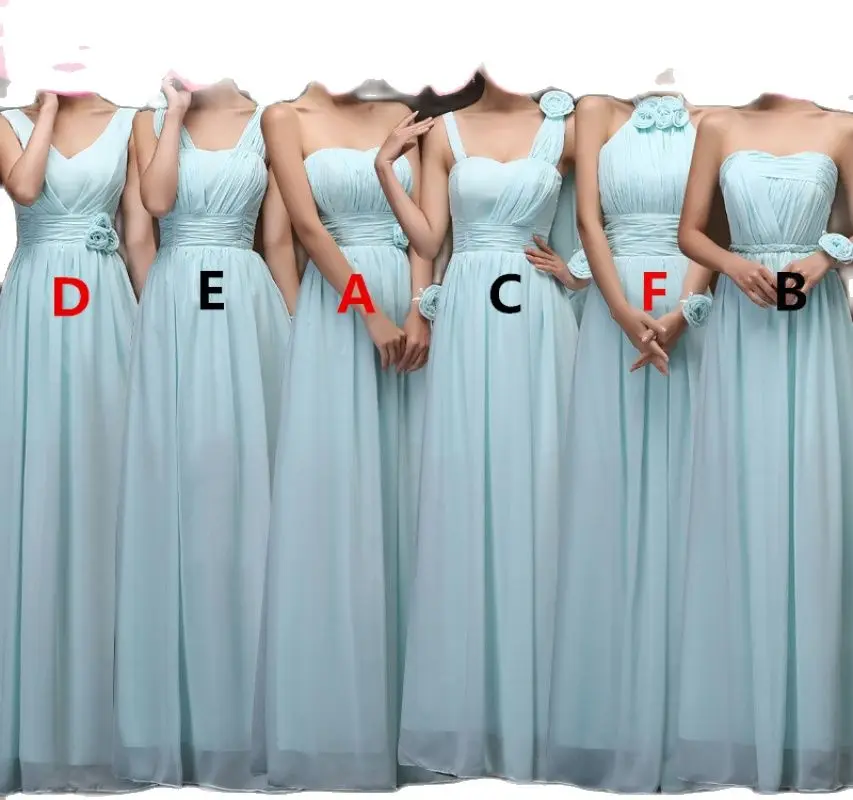 

Custom Made Chiffon Strapless V-Neck Halter Bridesmaid Dresses Purple Champagne Pink Wedding Guest Dress Long Prom Party Gown