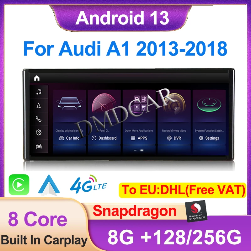 8G+256G Factory Price Qualcomm Snapdragon Android 13 For Audi A1 2013-2018 GPS Navigation Multimedia Video Player Screen Carplay
8G+256G Factory Price Qualcomm Snapdragon Android 13 For Audi A1 2013-2018 GPS Navigation Multimedia Video Player Screen Carplay