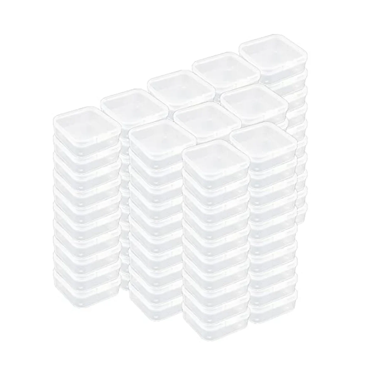 Square Mini Clear Plastic Storage Containers Box Case with Lids for Small Items(1.77X1.77X0.8Inch), 100 Pack
Square Mini Clear Plastic Storage Containers Box Case with Lids for Small Items(1.77X1.77X0.8Inch), 100 Pack