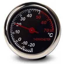 Car Interior Luminous Thermometer Hygrometer Clock Luminous Car Interior Decoration Thermo-hygrometer Auto Accessories