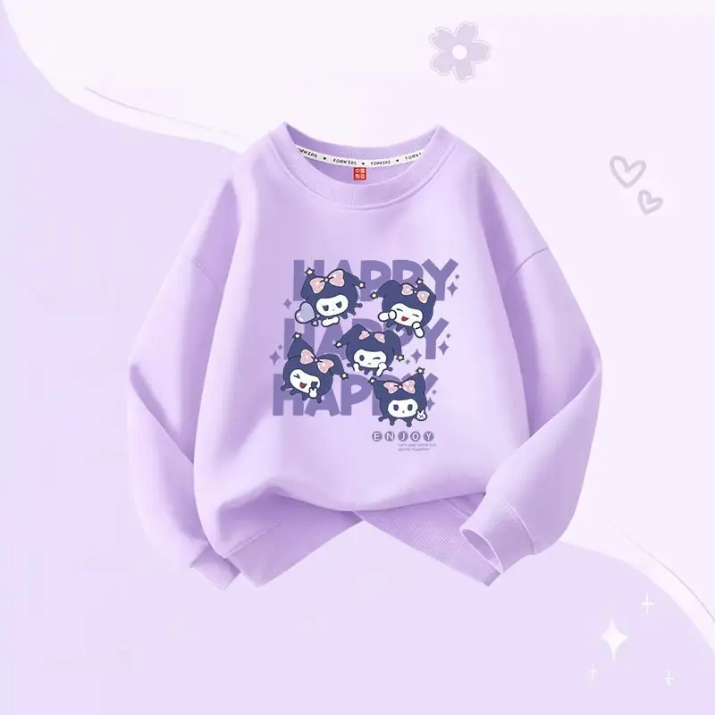 Girly Heart Kawaii Sanrio Anime Kuromi Long Sleeve Hoodie Cute Cartoon Fashion Soft Shirt Clothing Lovely Gifts Toys for Kids
Girly Heart Kawaii Sanrio Anime Kuromi Long Sleeve Hoodie Cute Cartoon Fashion Soft Shirt Clothing Lovely Gifts Toys for Kids