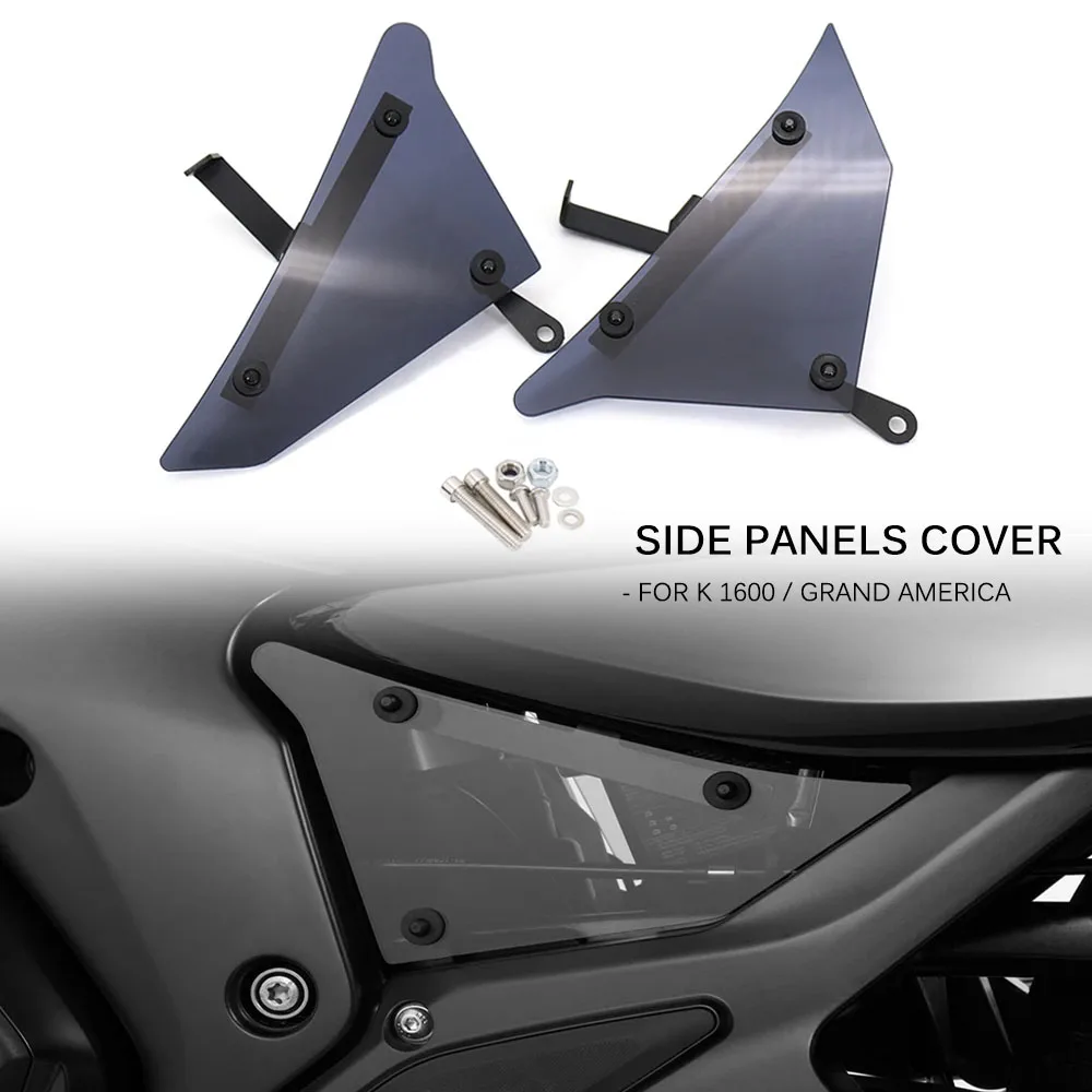 

Motorcycle Side Panels Fill Fairing Cowl Cover Tank Plates Trim For BMW K1600B K1600GA K1600 Grand America