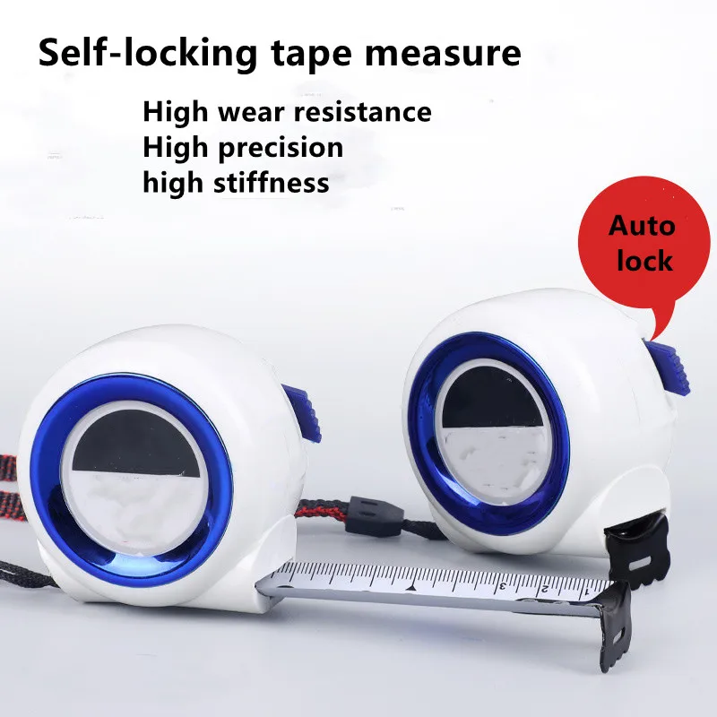 5m Stainless Steel Self-locking Tape Measure Portable Retractable High Wear Resistance for Woodworking Gauging Tools
5m Stainless Steel Self-locking Tape Measure Portable Retractable High Wear Resistance for Woodworking Gauging Tools