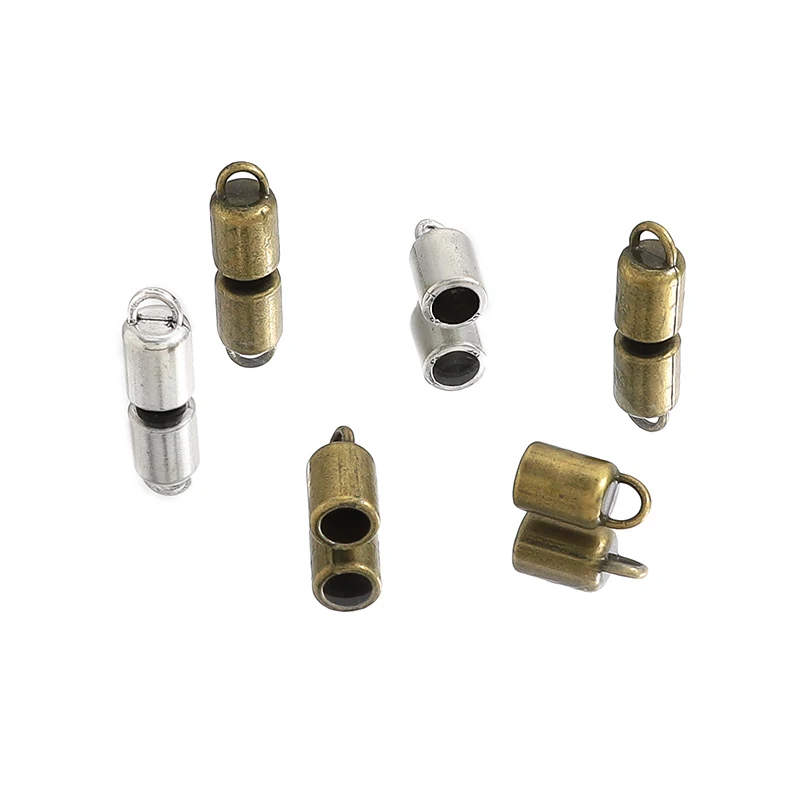 20Pcs Zinc Alloy Crimp Ends Caps Tube Bead Fasteners With Loop For DIY Earrings Necklace Bracelet Jewelry Making Accessories
20Pcs Zinc Alloy Crimp Ends Caps Tube Bead Fasteners With Loop For DIY Earrings Necklace Bracelet Jewelry Making Accessories