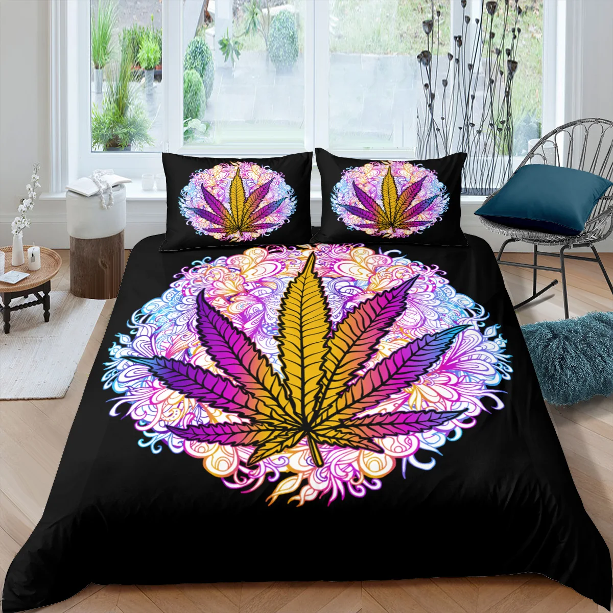 Fashion Leaves Bedding Set Soft Comforter Cover Set Bedspreads Twin Queen King Sizes Quilt Cover With Pillowcase Coverlid
Fashion Leaves Bedding Set Soft Comforter Cover Set Bedspreads Twin Queen King Sizes Quilt Cover With Pillowcase Coverlid