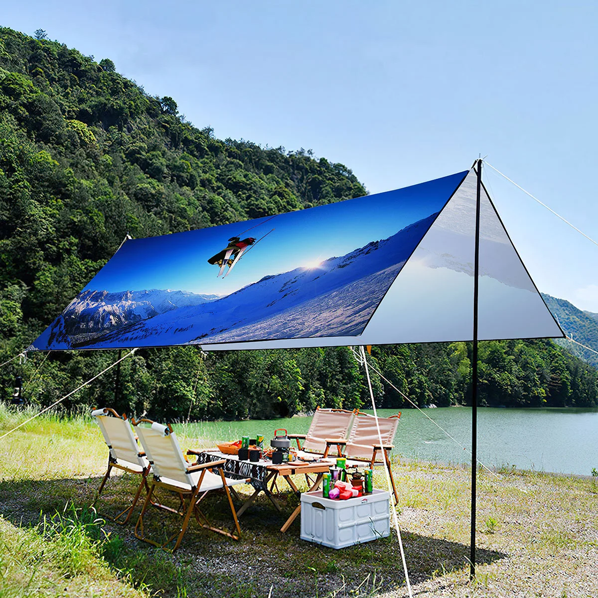 Portable UV-resistant Waterproof Shade Canopy,Lightweight Machine Washable Oxford Tent For Beach,Music Festival,Picnic-Skiing
Portable UV-resistant Waterproof Shade Canopy,Lightweight Machine Washable Oxford Tent For Beach,Music Festival,Picnic-Skiing