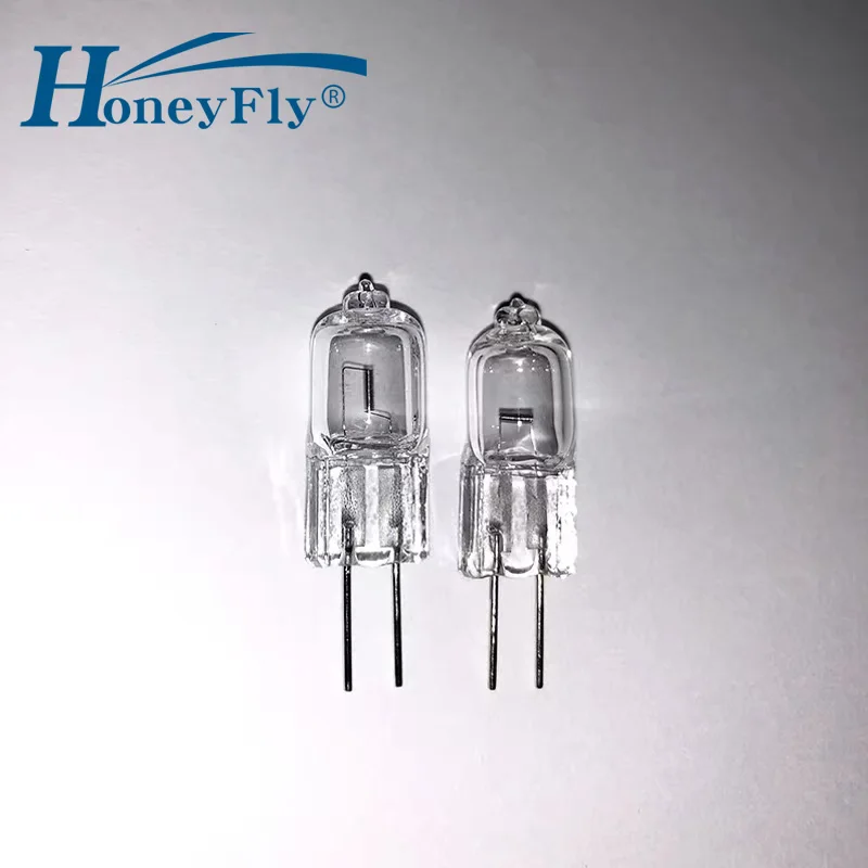 

HoneyFly 5pcs G4 G6.35 Deuterium UV Bulb 12V 20W/30W 6V 10W/20W/30W Ultraviolet Spectrophotometer Halogen Lamp Quartz 64258