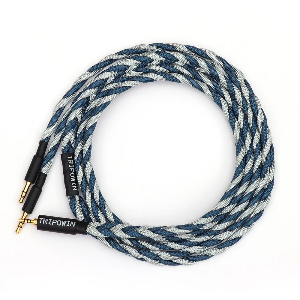 Tripowin GranVia 26AWG 36 Strands x 4 Core Handmade Headphone Replacement Cable for HD650 HD580 HD800 HIFIMAN ANANDA Gray
Tripowin GranVia 26AWG 36 Strands x 4 Core Handmade Headphone Replacement Cable for HD650 HD580 HD800 HIFIMAN ANANDA Gray