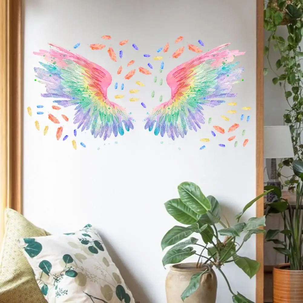 Non-fading Wall Decal Vibrant Color Angel Wings Wall Sticker Home Decoration with Removable Decal Unique Wall Art for A for Room
Non-fading Wall Decal Vibrant Color Angel Wings Wall Sticker Home Decoration with Removable Decal Unique Wall Art for A for Room