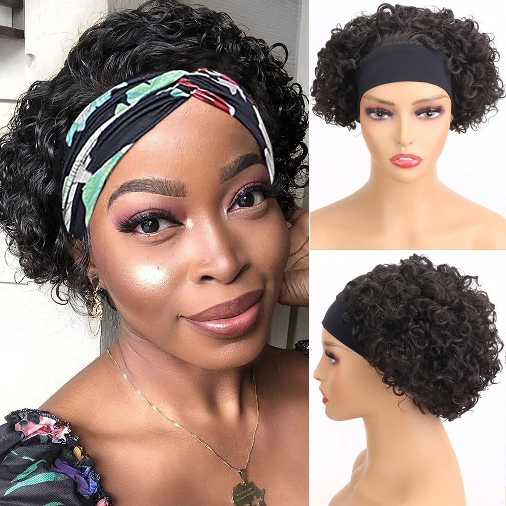 6Inch Curly Headband Wig Heat Resistant Synthetic Hair Women's Headband Wig Glueless Easy To Go Short Curly Wig For Black Women
6Inch Curly Headband Wig Heat Resistant Synthetic Hair Women's Headband Wig Glueless Easy To Go Short Curly Wig For Black Women