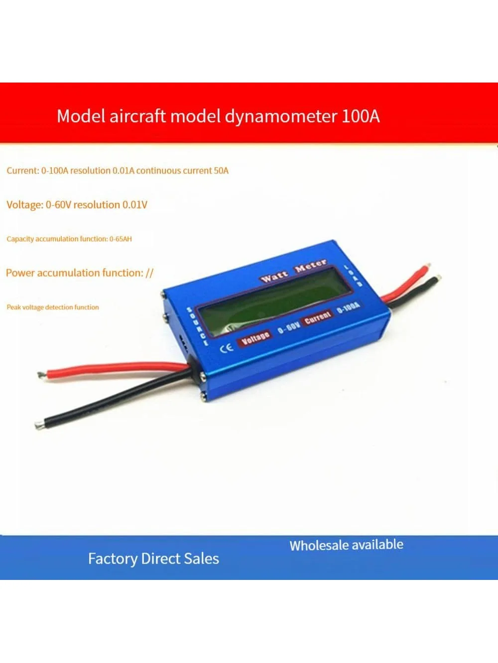 New Digital 60V/100A Balance Voltage Power Analyzer Watt Meter Checker Balancer RC Helicopter Battery Charger
New Digital 60V/100A Balance Voltage Power Analyzer Watt Meter Checker Balancer RC Helicopter Battery Charger