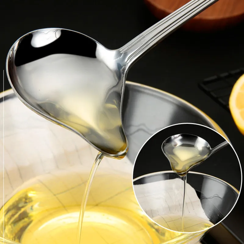 1Pcs Stainless Steel Soup Sauce Spoons Small Soup Ladle Serving Spoon Creative Soup Porridge Sauce Spoon Delicate Cutlery Spoons
1Pcs Stainless Steel Soup Sauce Spoons Small Soup Ladle Serving Spoon Creative Soup Porridge Sauce Spoon Delicate Cutlery Spoons