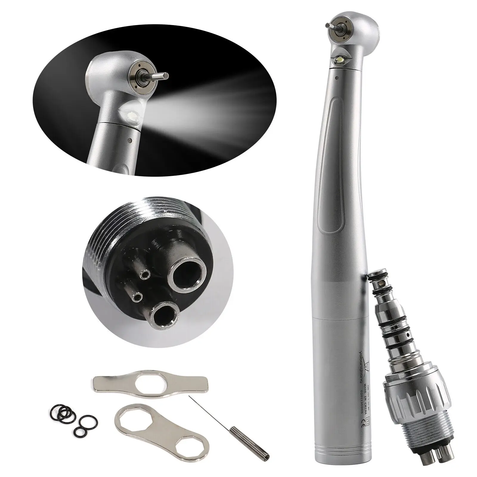 KaVo Style Dental LED Fiber Optic Triple Spray Big Torque E-generator High Speed Handpiece / 4 Hole Quick Coupling
KaVo Style Dental LED Fiber Optic Triple Spray Big Torque E-generator High Speed Handpiece / 4 Hole Quick Coupling