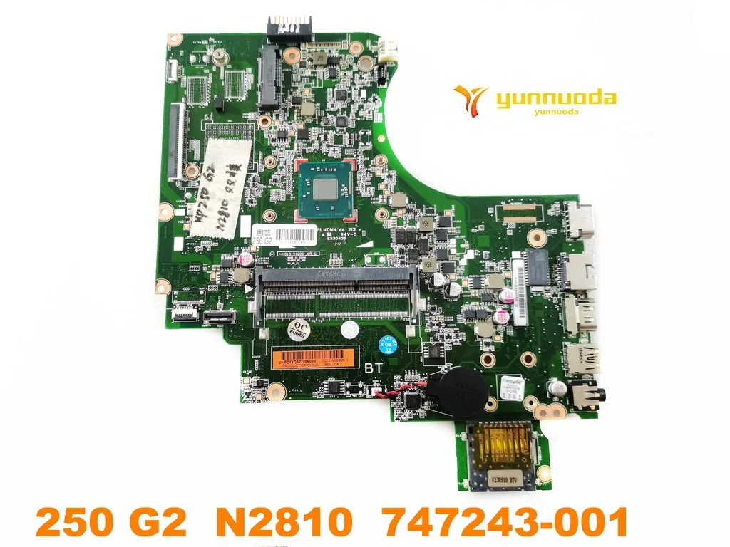 Оригинальная материнская плата для ноутбука HP 250 G2 1250 G2 N2810 747243-001 протестирована хорошая бесплатная доставка
Оригинальная материнская плата для ноутбука HP 250 G2 1250 G2 N2810 747243-001 протестирована хорошая бесплатная доставка