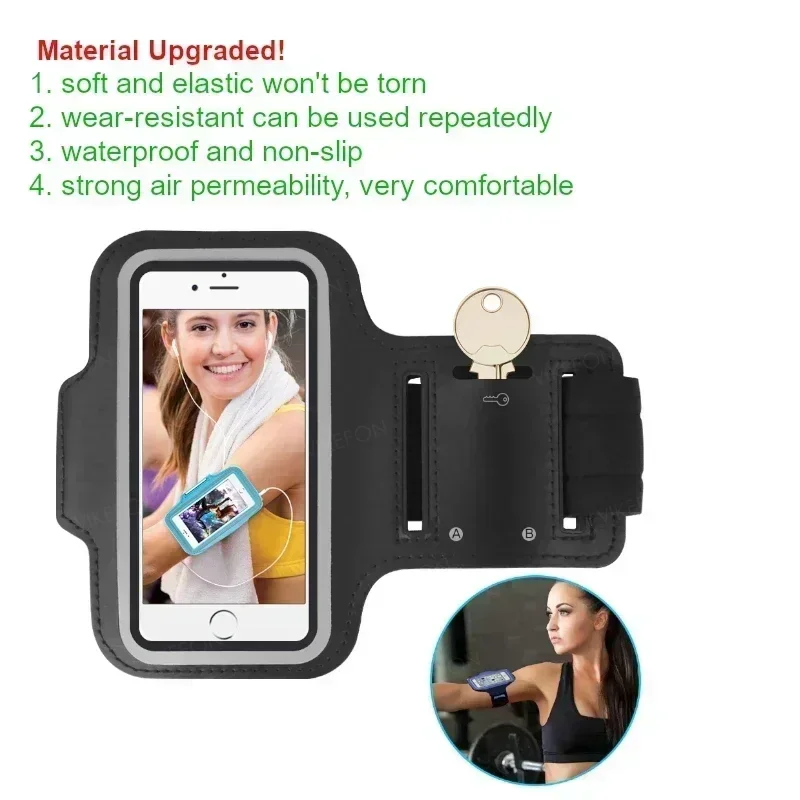 5.5inch Phone Armband Smartphone Key Holder For iPhone Sports Outdoor Arm Bag Gym Running Phone Bag Arm Band Case for Samsung 2 S763e0bcd8ed14de5813a478f5e032be6g