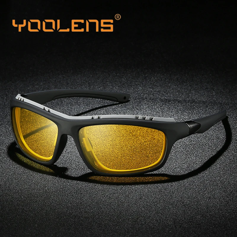 

YOOLENS Driving Cycling Polarized Sunglasses Men Women Frame Sport Outdoor Glasses Driver Retro Goggles Eyewear For Fishing