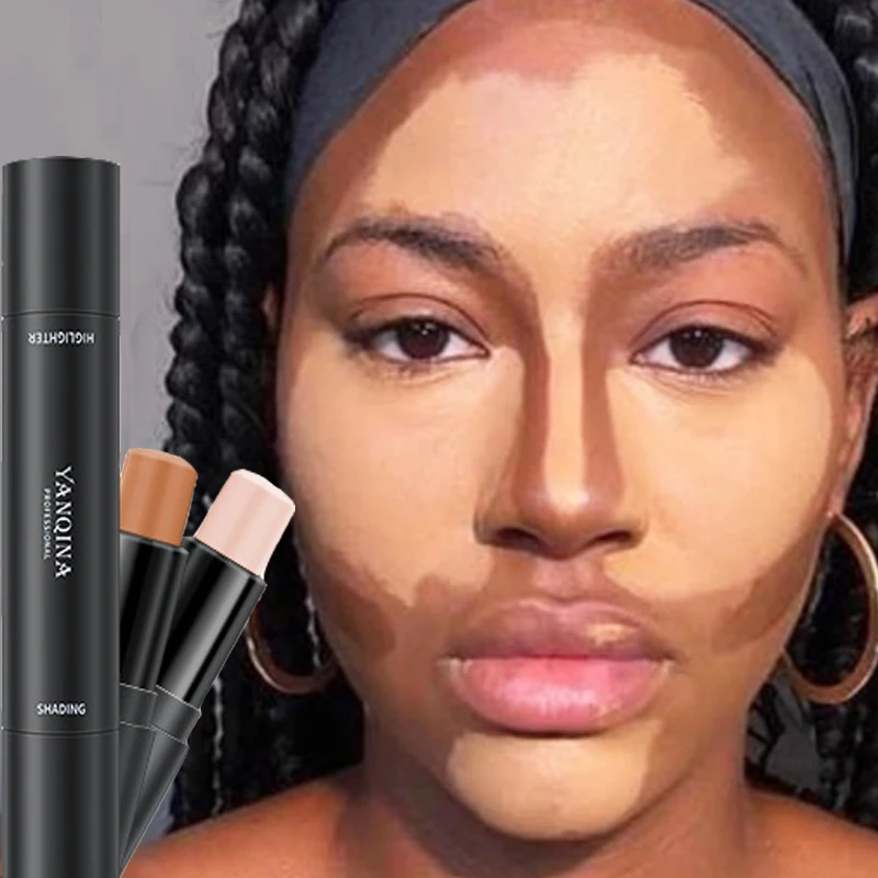 Double-headed Face Makeup Base Contouring Bronzer Stick Waterproof Shimmer Powder Creamy Texture Illuminator Stick Cosmetics
Double-headed Face Makeup Base Contouring Bronzer Stick Waterproof Shimmer Powder Creamy Texture Illuminator Stick Cosmetics
