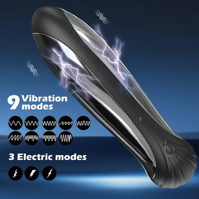 Godemichet Anal à Choc Électrique pour Homme, Vibrateur, Ohio eur de Prostate, Jouet Sexuel 2